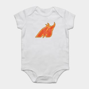 Defunct Moncton Golden Flames Hockey Team Baby Bodysuit